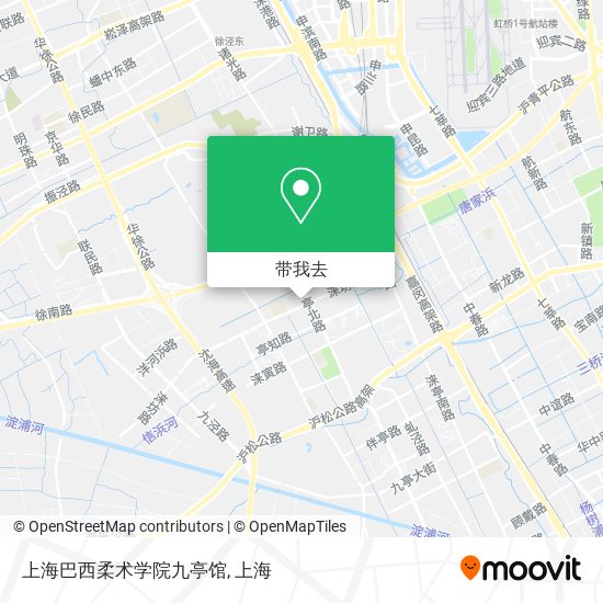 上海巴西柔术学院九亭馆地图