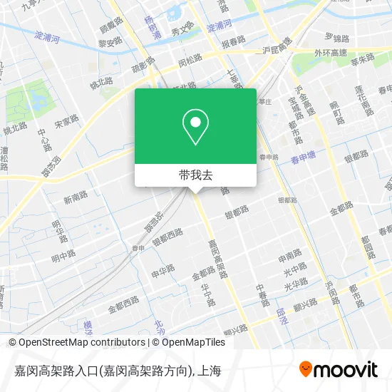 嘉闵高架路入口(嘉闵高架路方向)地图