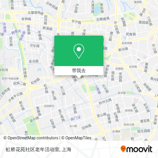 虹桥花苑社区老年活动室地图