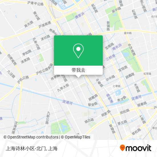 上海诗林小区-北门地图