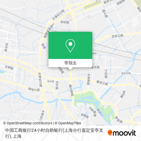 中国工商银行24小时自助银行(上海分行嘉定安亭支行)地图