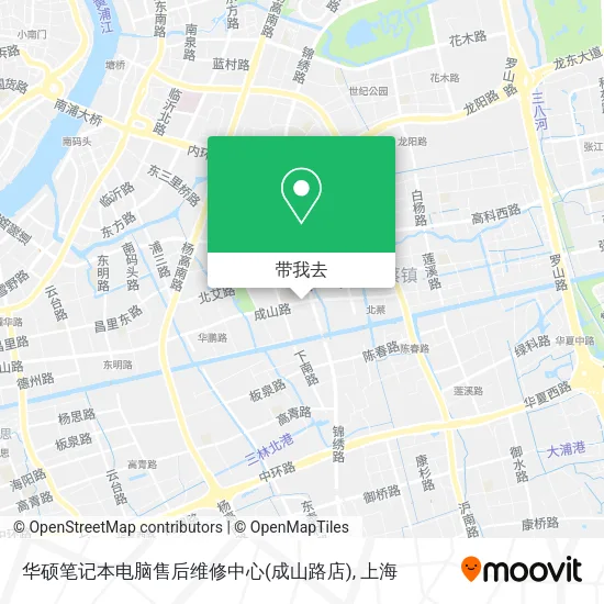 华硕笔记本电脑售后维修中心(成山路店)地图
