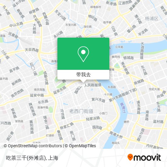 吃茶三千(外滩店)地图