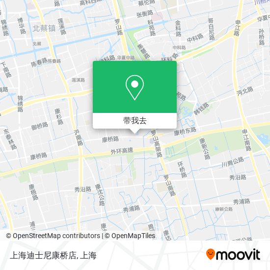 上海迪士尼康桥店地图