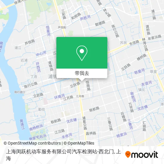 上海闵跃机动车服务有限公司汽车检测站-西北门地图