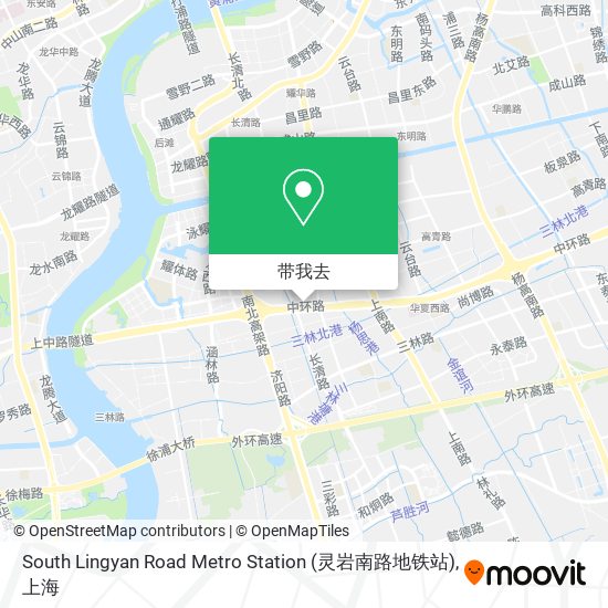 South Lingyan Road Metro Station (灵岩南路地铁站)地图