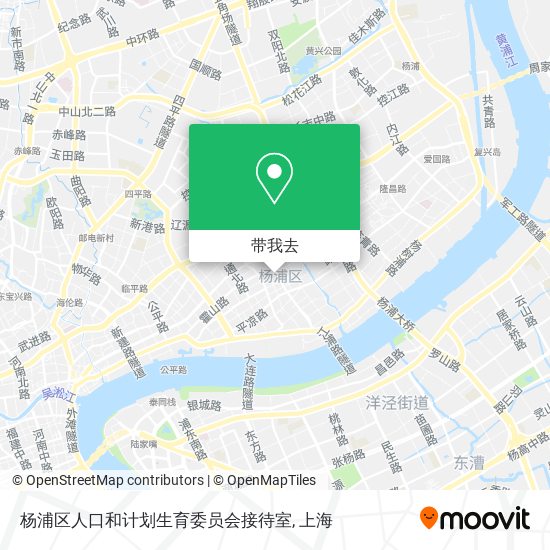 杨浦区人口和计划生育委员会接待室地图