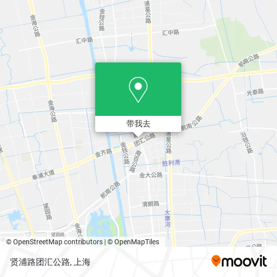 贤浦路团汇公路地图