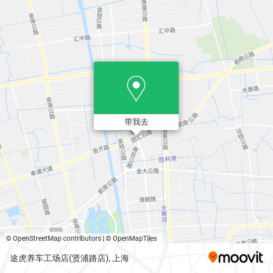 途虎养车工场店(贤浦路店)地图