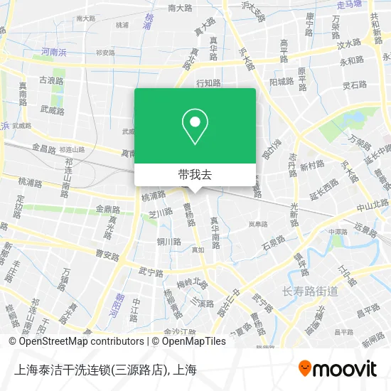 上海泰洁干洗连锁(三源路店)地图