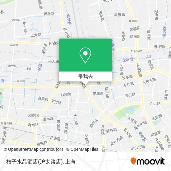 桔子水晶酒店(沪太路店)地图
