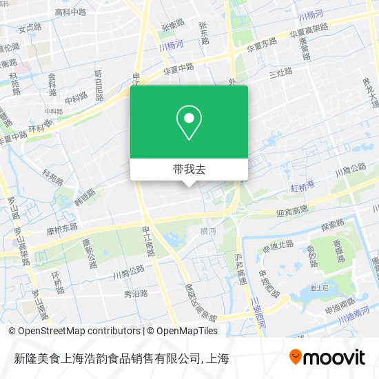 新隆美食上海浩韵食品销售有限公司地图
