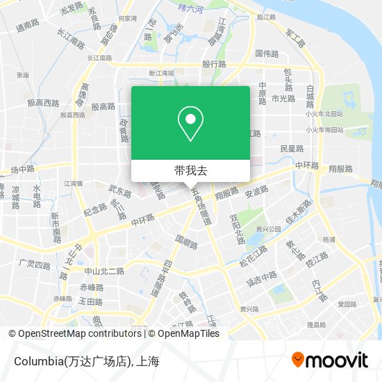 Columbia(万达广场店)地图