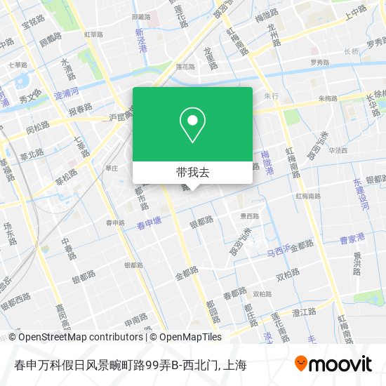 春申万科假日风景畹町路99弄B-西北门地图