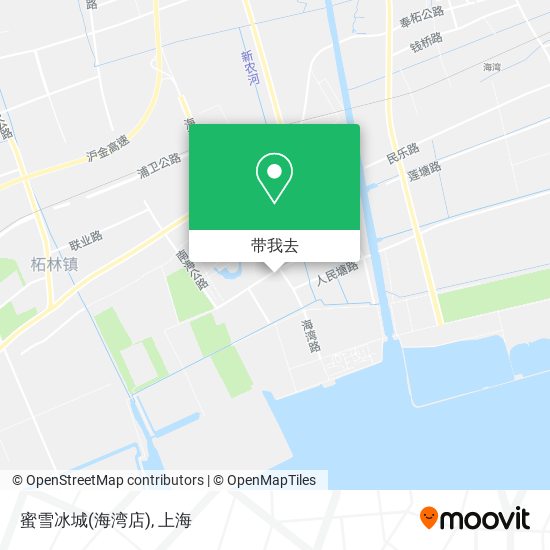 蜜雪冰城(海湾店)地图