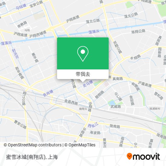 蜜雪冰城(南翔店)地图