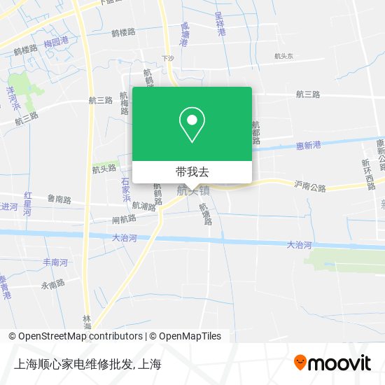 上海顺心家电维修批发地图