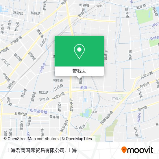 上海君商国际贸易有限公司地图