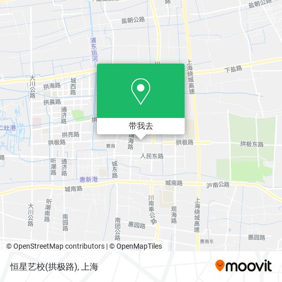 恒星艺校(拱极路)地图