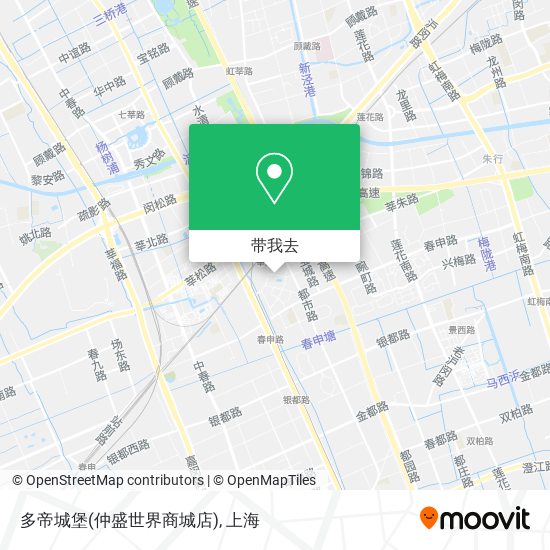 多帝城堡(仲盛世界商城店)地图