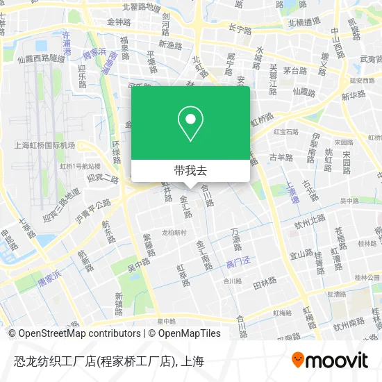 恐龙纺织工厂店(程家桥工厂店)地图