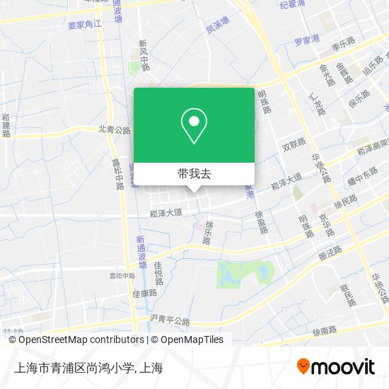 上海市青浦区尚鸿小学地图