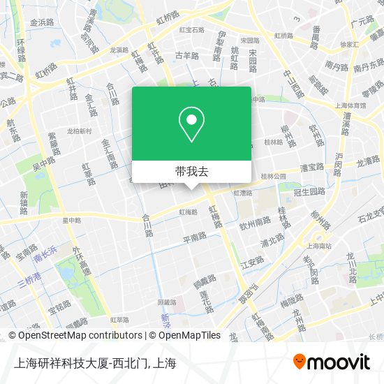 上海研祥科技大厦-西北门地图