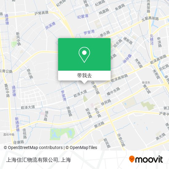 上海信汇物流有限公司地图