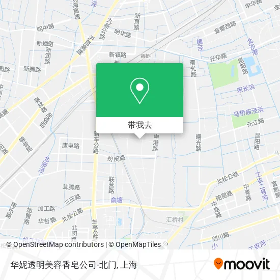 华妮透明美容香皂公司-北门地图