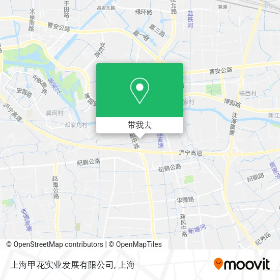 上海甲花实业发展有限公司地图