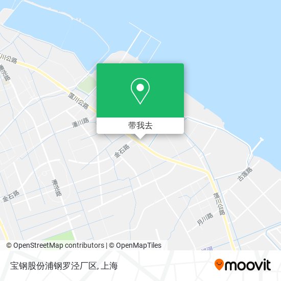 宝钢股份浦钢罗泾厂区地图