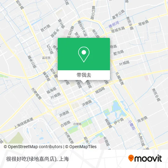 很很好吃(绿地嘉尚店)地图