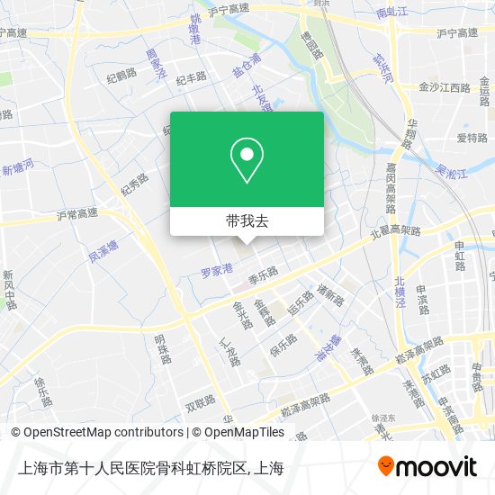 上海市第十人民医院骨科虹桥院区地图