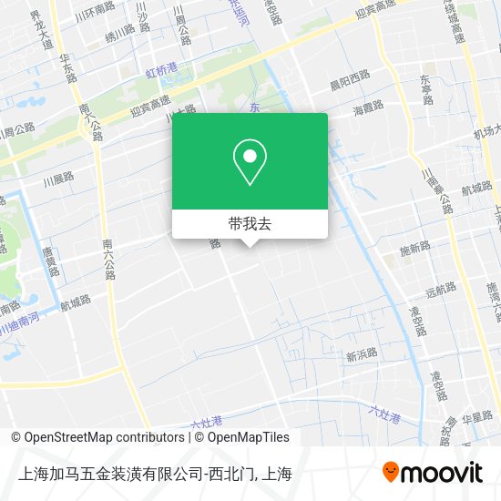 上海加马五金装潢有限公司-西北门地图
