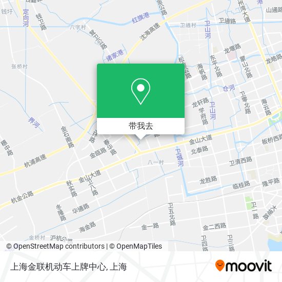 上海金联机动车上牌中心地图