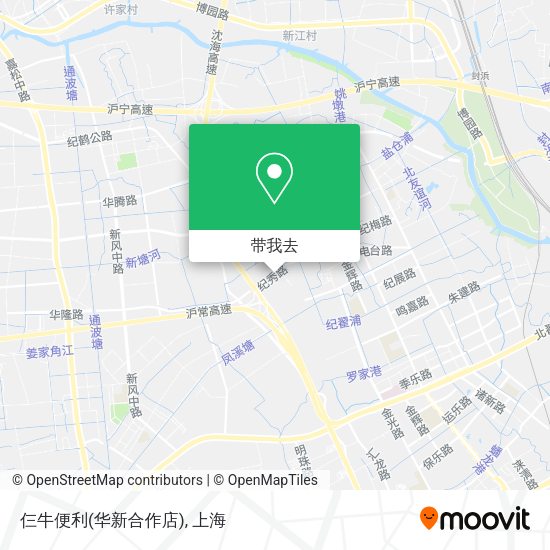 仨牛便利(华新合作店)地图
