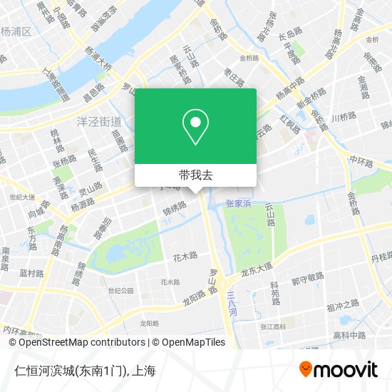 仁恒河滨城(东南1门)地图