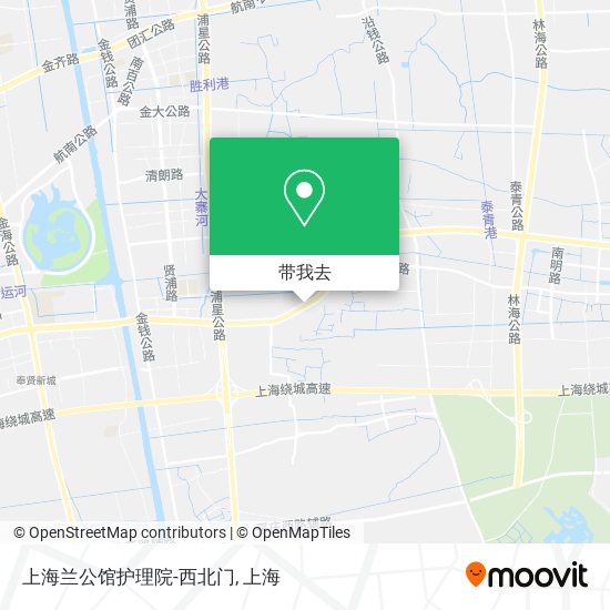 上海兰公馆护理院-西北门地图