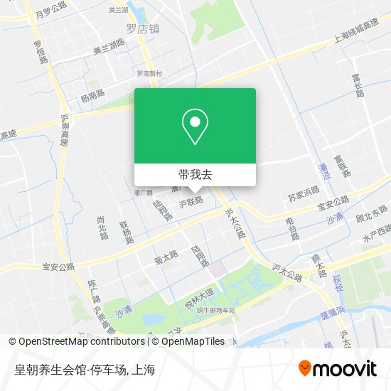 皇朝养生会馆-停车场地图
