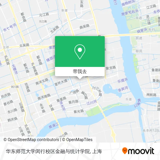 华东师范大学闵行校区金融与统计学院地图