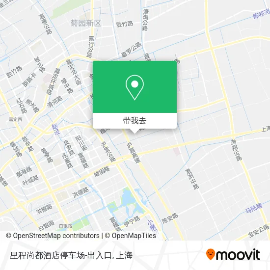 星程尚都酒店停车场-出入口地图