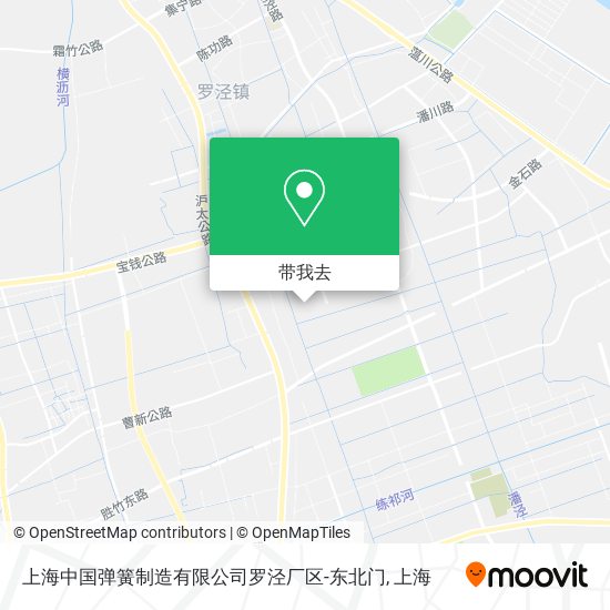 上海中国弹簧制造有限公司罗泾厂区-东北门地图