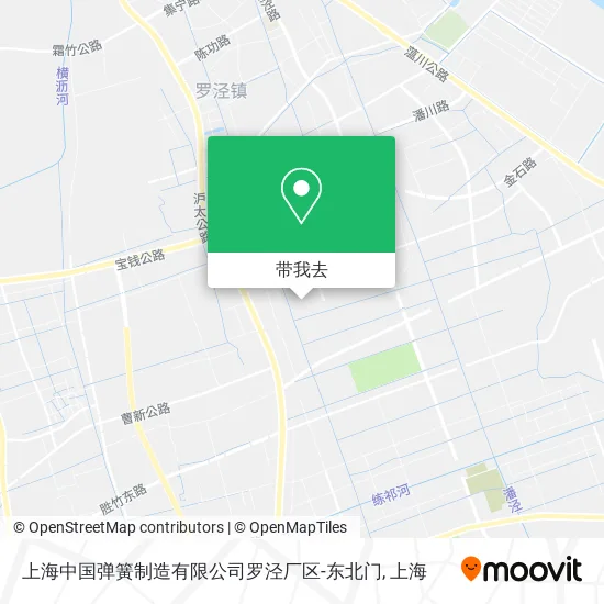 上海中国弹簧制造有限公司罗泾厂区-东北门地图