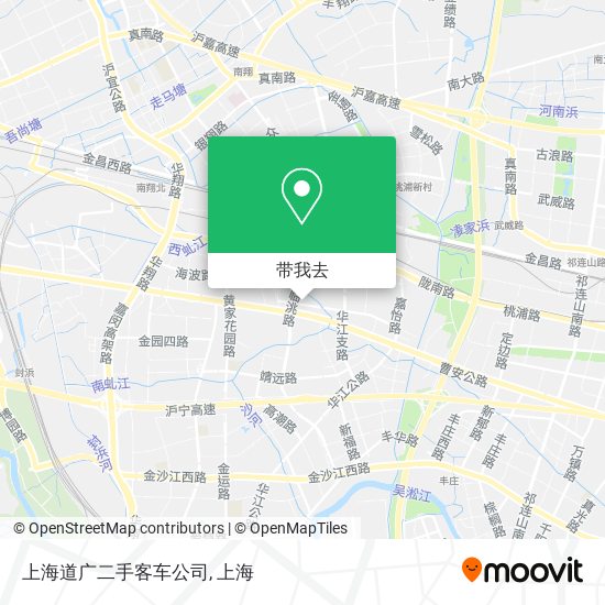 上海道广二手客车公司地图