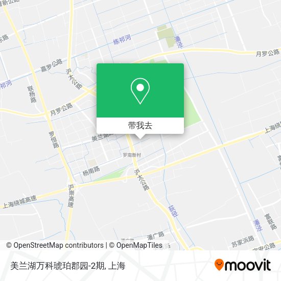 美兰湖万科琥珀郡园-2期地图