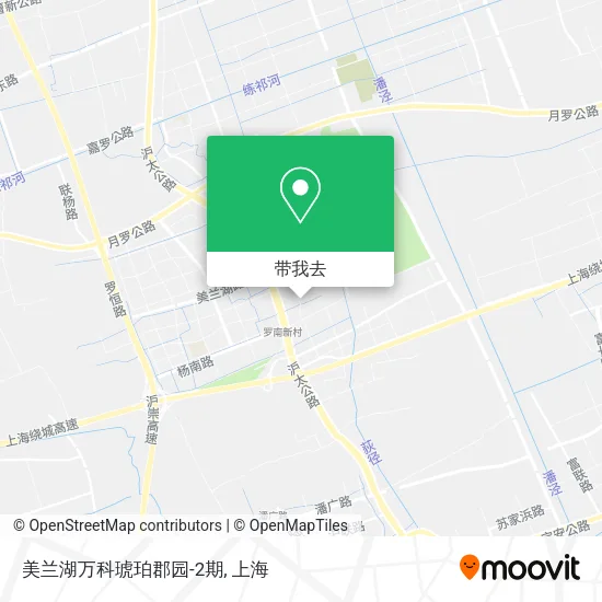 美兰湖万科琥珀郡园-2期地图