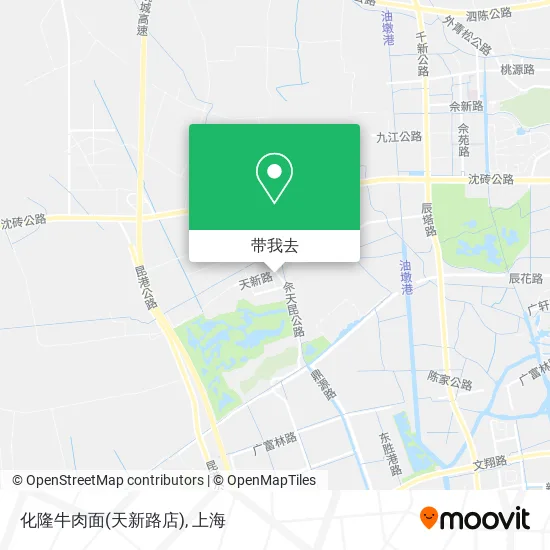 化隆牛肉面(天新路店)地图