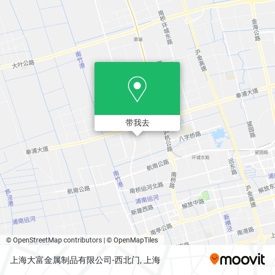 上海大富金属制品有限公司-西北门地图
