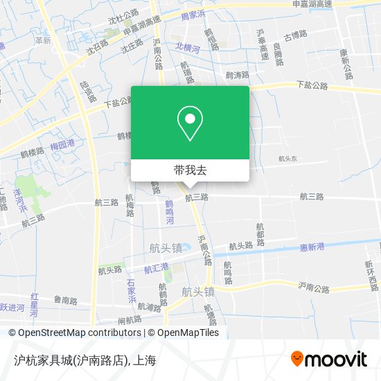 沪杭家具城(沪南路店)地图