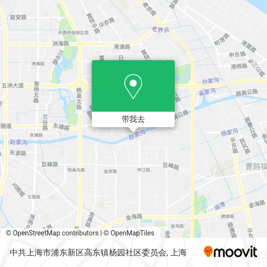 中共上海市浦东新区高东镇杨园社区委员会地图